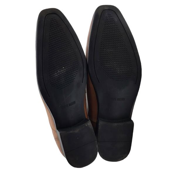 STEVE MADDEN Size 13 Brown Leather Slip On "Mendal" Square Toe Horse Bit Loafer - Picture 11 of 14